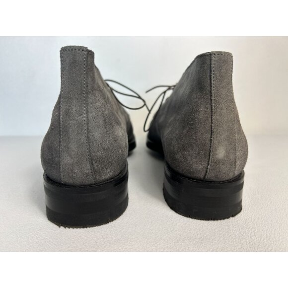 Santoni Italy Men's Suede Lace Up Chukka Ankle Boots in Gray - Sz 10 - Picture 5 of 11